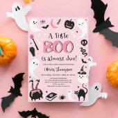Poster Fête de Bébé Halloween Rose Devinez Combien de Bon