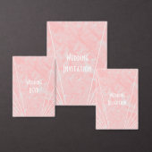 Save The Date Mariage design Art déco en marbre rose (Personnalisez la collection de ce créateur indépendant.)