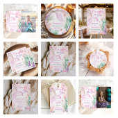 Assiettes En Carton Pink Mermaid 1st Birthday Oneder The Sea