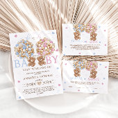 Teddy Bear Gender onthulling Acryl Uitnodigingen