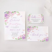 Assiettes En Carton Papillon rose violet enchanté