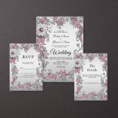 Sticker Mariage rose argent blanc (Personnalisez la collection de ce créateur indépendant.)