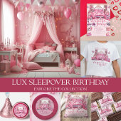 T-shirt Pink Anniversaire Personalized Slepover squat