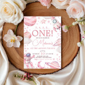 Signe De Table Pink Space 1st Birthday Time Capsule Sign