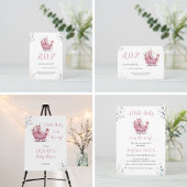 Invitation Poussette Rose