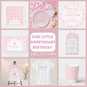 Serviette En Papier Saint-Valentin Coeurs rose Peach Anniversaire