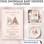 Sneeuwman Kerstmeisje Baby shower Medium Bedankdoosjes