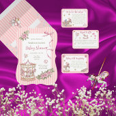 Carte D'accompagnement Cheval de manège rose en carousel Demande de livre