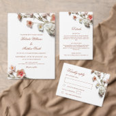 Cartons Réponse Mariage Fleurs Sauvages 3D (Personnalisez la collection de ce créateur indépendant. )