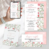 Carte Conseil Fleur sauvage mot scramble baby shower jeux