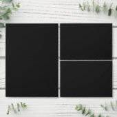 Gewoon zwart 2 "x 3,5" Gevouwen Blank Wedding (Personaliseer de collectie van deze zelfstandige maker.)