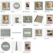 Cartes Pour Fêtes Annuelles Stripes family Photo merry Christmas