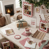 Cravate Poinsettia Sage Green Ivory Christmas father