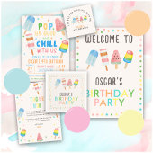 Serviette En Papier Pop on Over and Chill Anniversaire de enfant de cr