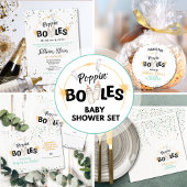 Invitation Baby shower des bouteilles de Poppin