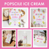 Crème glacée Popsicle Anniversaire Invitation Pop 