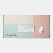 Collection Populaire Abstrait Rose Pâle Menthe (Clavier et souris)