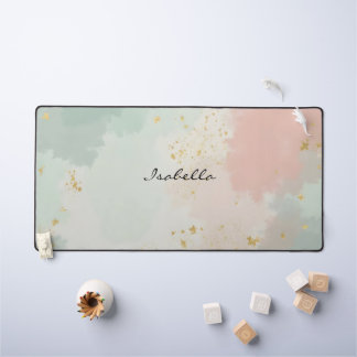 Collection Populaire Abstraite Rose Pâle Menthe