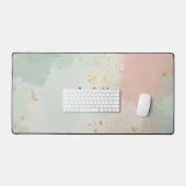 Collection Populaire Abstraite Rose Pâle Menthe (Clavier et souris)