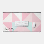 Collection Populaire Abstraite Rose Pâle Menthe (Clavier et souris)