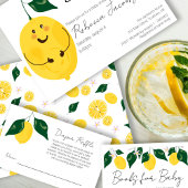 Invitation de Baby shower de citron blanc