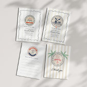 Invitations En Acrylique Club de golf social de plage pour enterrement de v