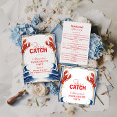 Sticker Rond Preppy Lobster Seaside Bachelorette Party