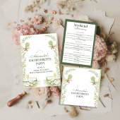 Invitation Preppy Pickleball Garden Bachelorette Party