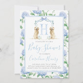 Serviette En Papier Preppy Southern Blue Boy Baby shower Chien