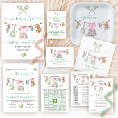 Invitation Preppy Tennis Trouvez l'invité BINGO