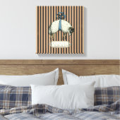 Collection Pretty Bow Sheep™ - Toile enveloppée (Insitu(Chambre))