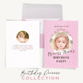 Serviette En Papier Rose mignon photo d'anniversaire Princesse Tiara S