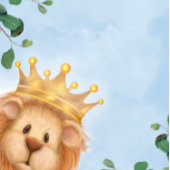 Serviette En Papier Prince Lion Golden Crown Baby shower