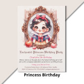 Serviette En Papier Enchanted Princess Birthday Invitation Snow White
