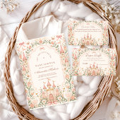 Invitation Fête Prénatale du Château de Princesse de Conte de