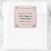 Collection privée Chandelle artisanale Étiquette r (Sac)