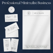 Carte de visite professionnelle verticale minimali
