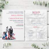 Sachets En Papier Porto Rico Couple Heart Mariage (Personnalisez la collection de ce créateur indépendant.)