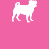 Body Baby Shower Chien Carlin Bébé Fille Rose