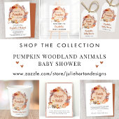 Poster Devinez combien de Baby showers Citrouille jeu