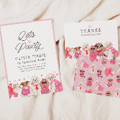 Sachets En Papier Filles rose chiot pawty anniversaire