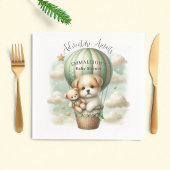 Invitation Oh Boy Adventure Chiot Hot Air Baby shower