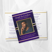 Service funéraire Purple Gold Programme plié