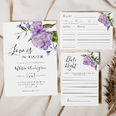 Assiettes En Carton Fête des mariées de verdure rustique violet