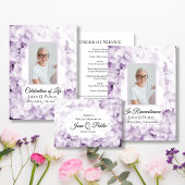 Programme Service funéraire de fleurs d'Hydrangée violette