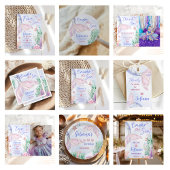 Invitation Purple Mermaid 2nd Birthday Two the Sea
