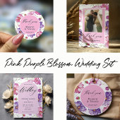 Sachets En Papier Mariage photo rose pourpre