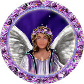 Carte d'anniversaire d'âme violette