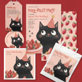 Schattigee Black Cat Kinder 'Spint-perfecte verjaa Kaart
