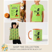 Midden-eeuw Atomic Halloween Cat Mok